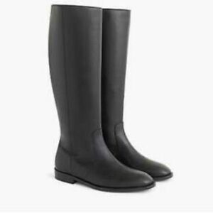 JCrew  Leather Riding Boot. Full zip.